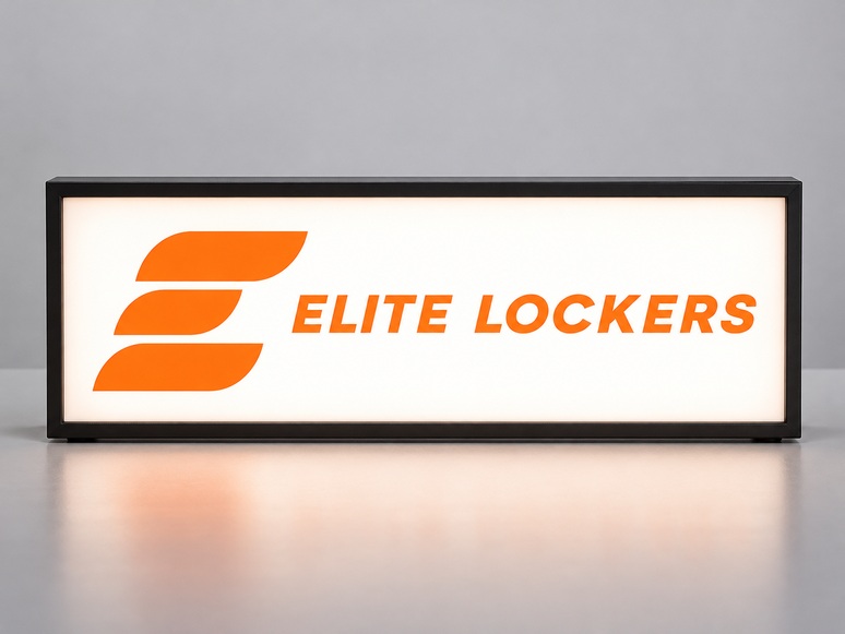Caja de luz iluminada para Elite Lockers